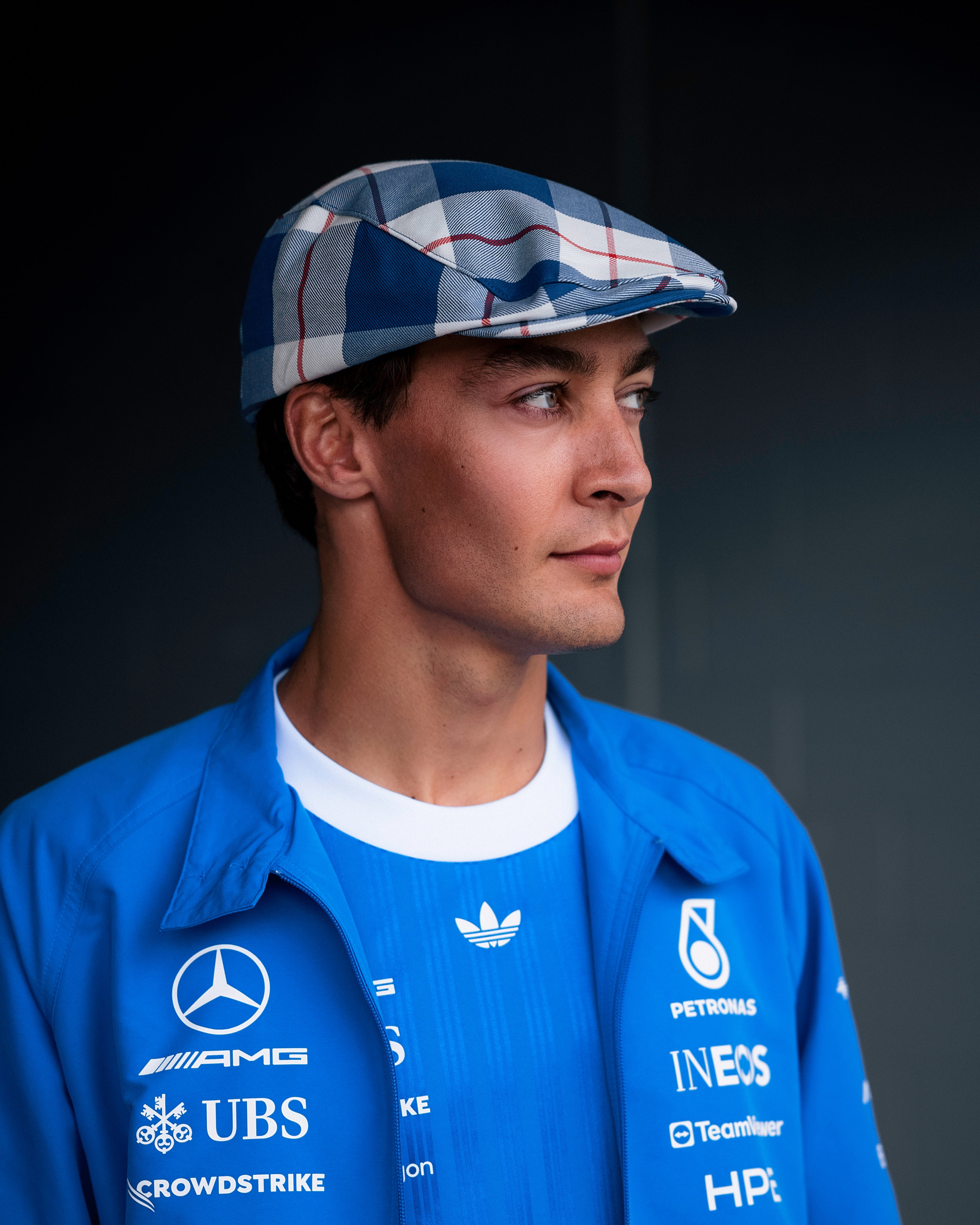 Blue Wonder Flat Cap Blue