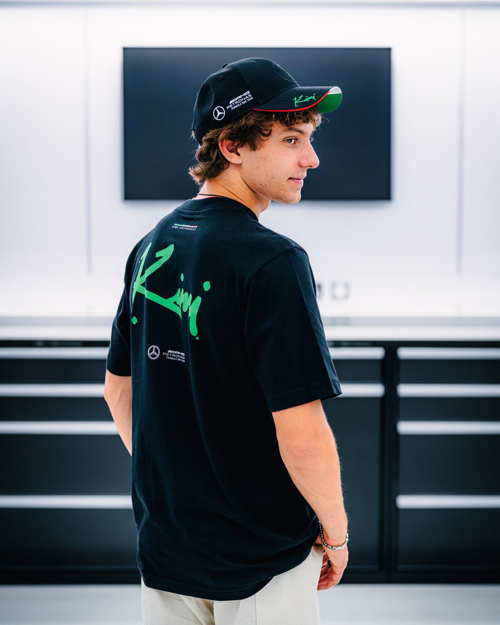 Mens Kimi Antonelli Monza T-shirt Black