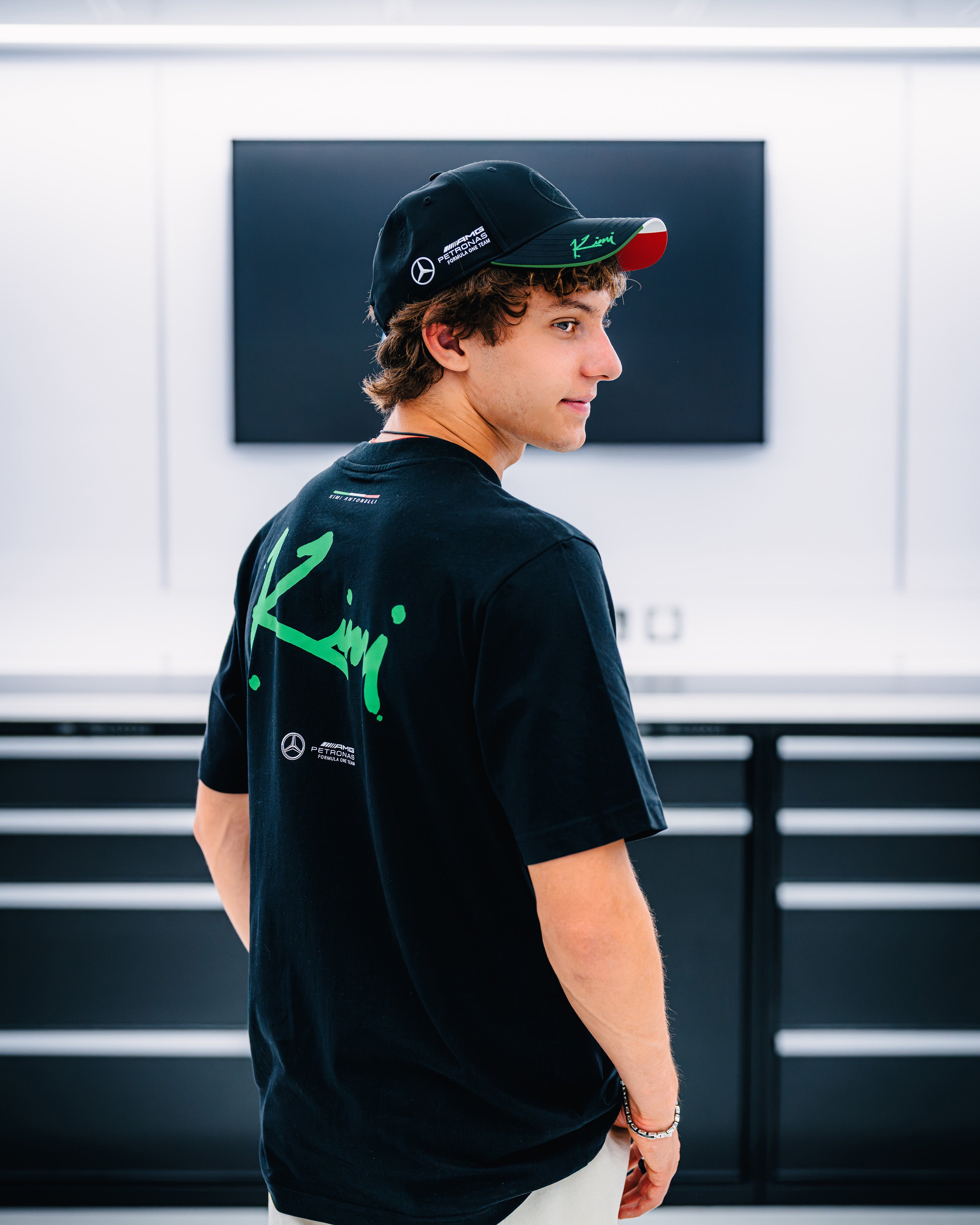 Mens Kimi Antonelli Monza T-shirt Black