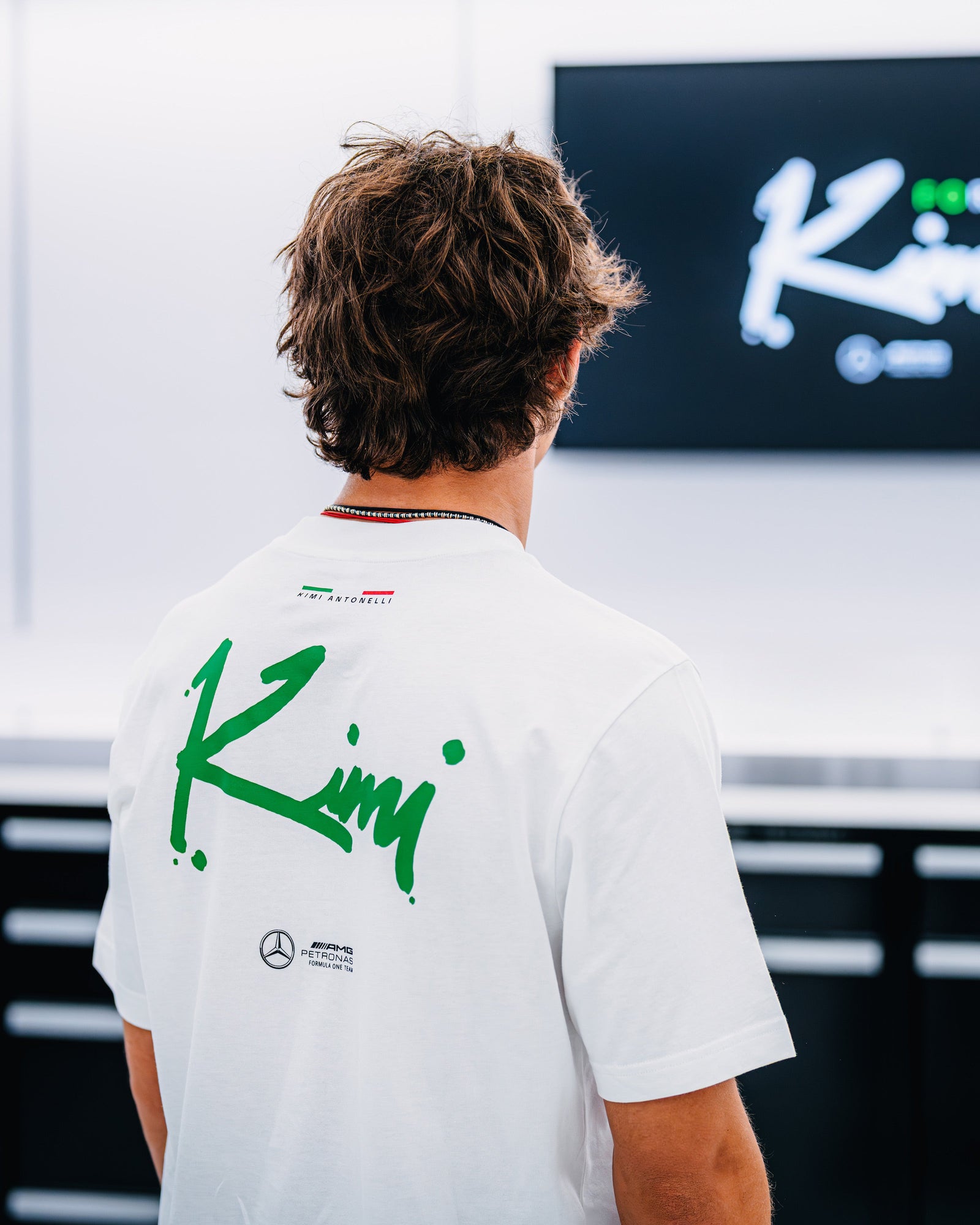 Mens Kimi Antonelli Monza T-shirt White