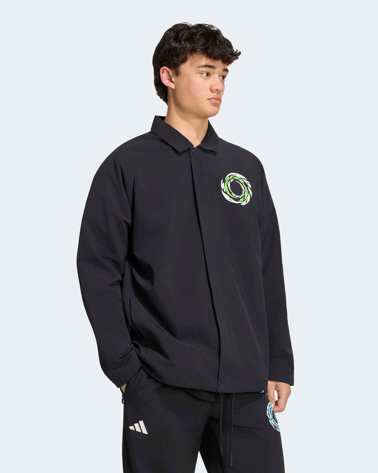 Unisex Lights On Jacket Black