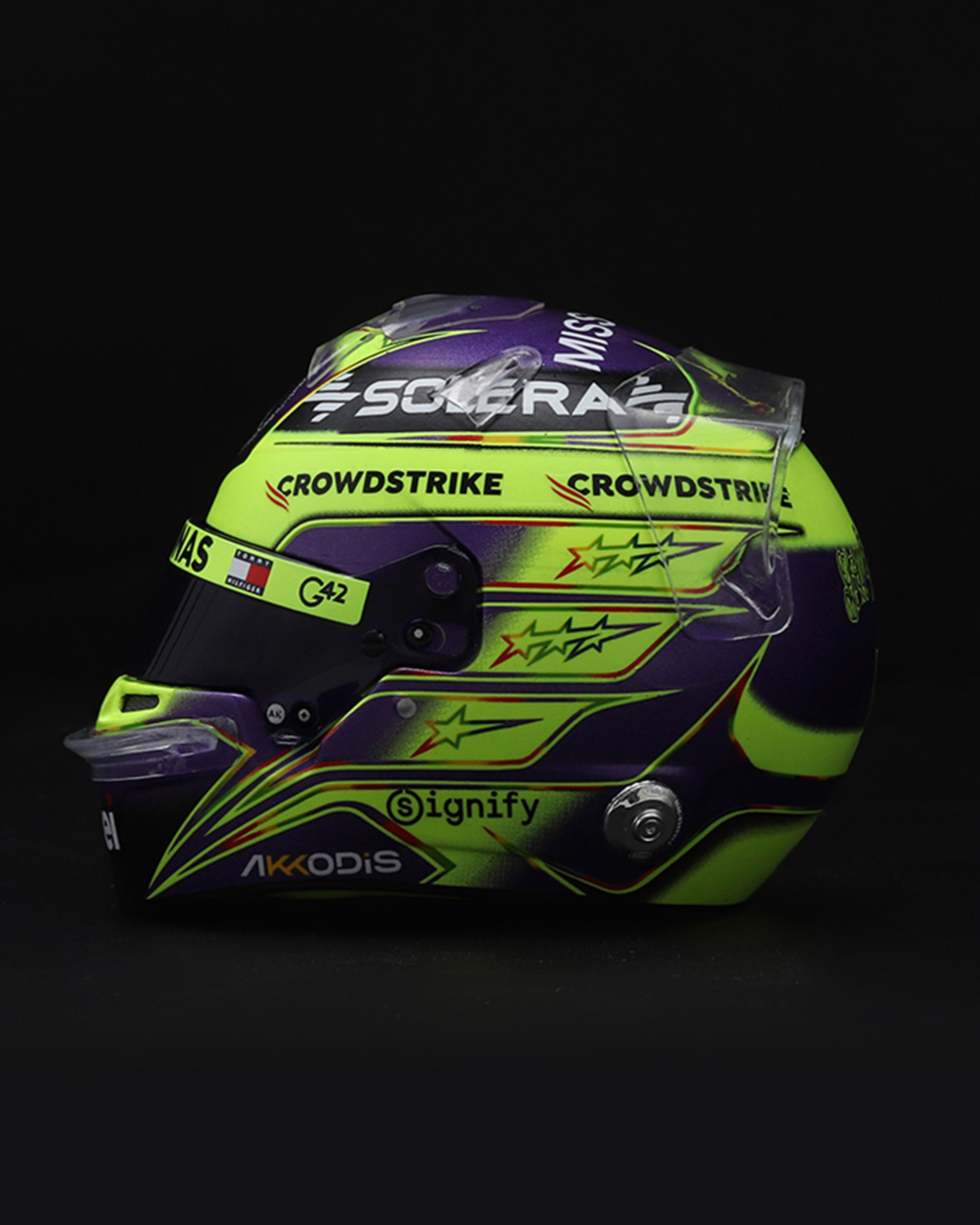 Lewis Hamilton 2024 Sparks Helmet 1:5