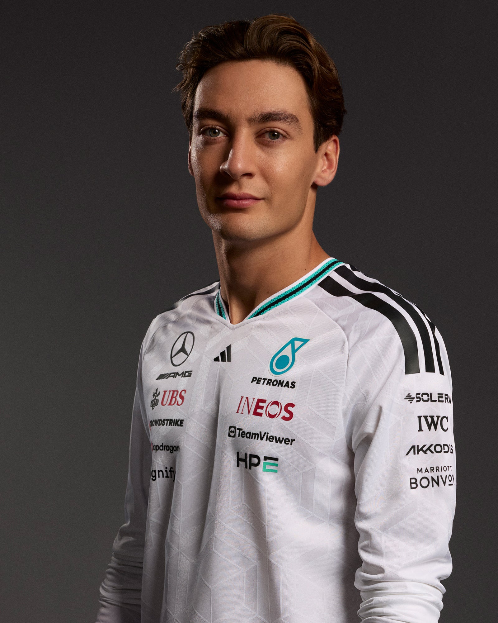 Mens 2026 Authentic Long-Sleeve Driver Tee White