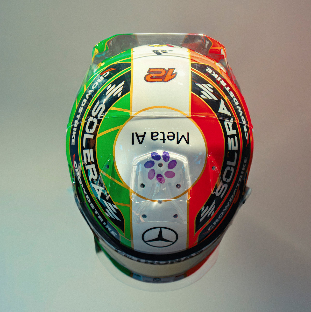 Kimi Antonelli 2026 Monza Mini Bell Helmet Replica 1:2