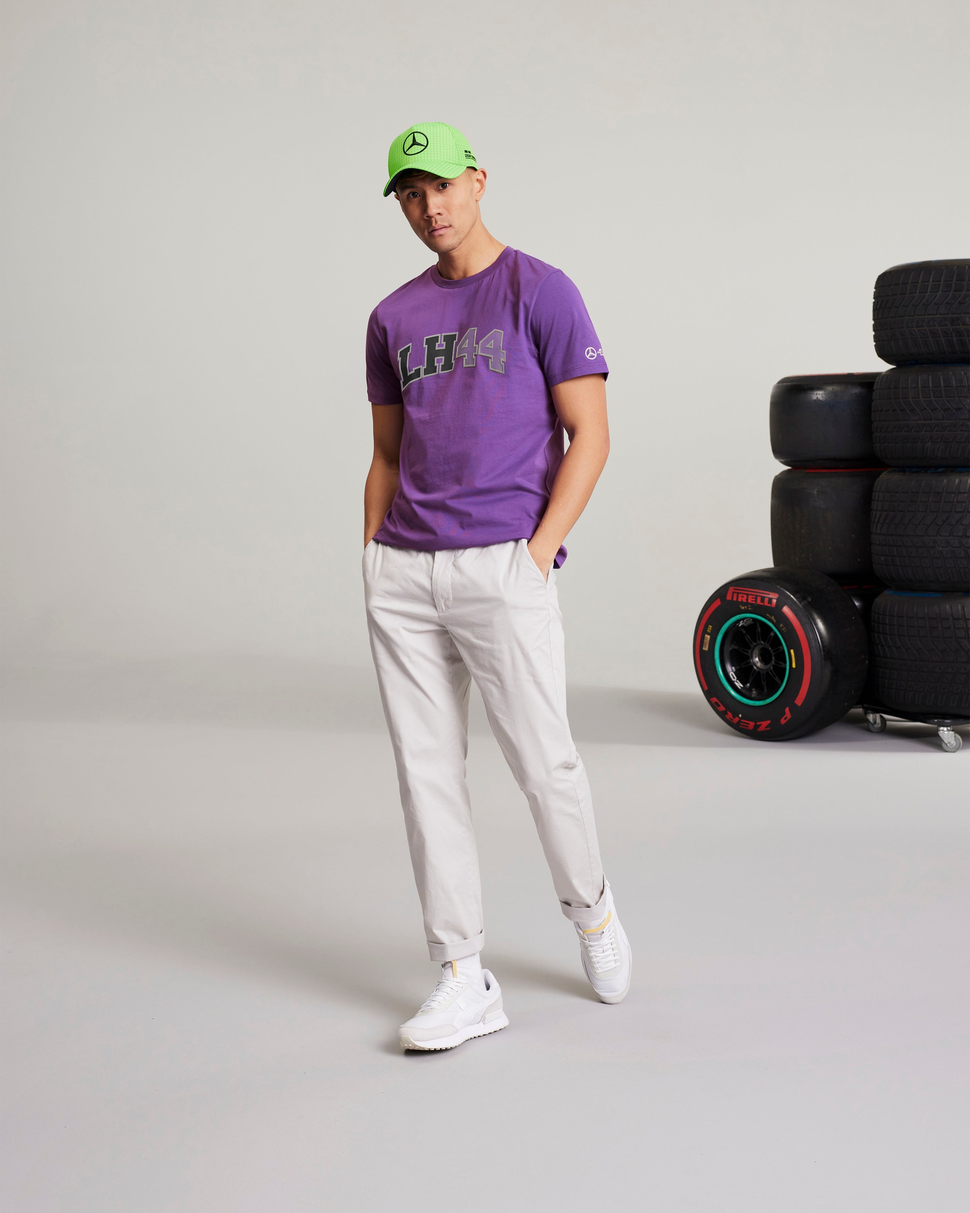 Lewis hamilton flag logo tee hotsell