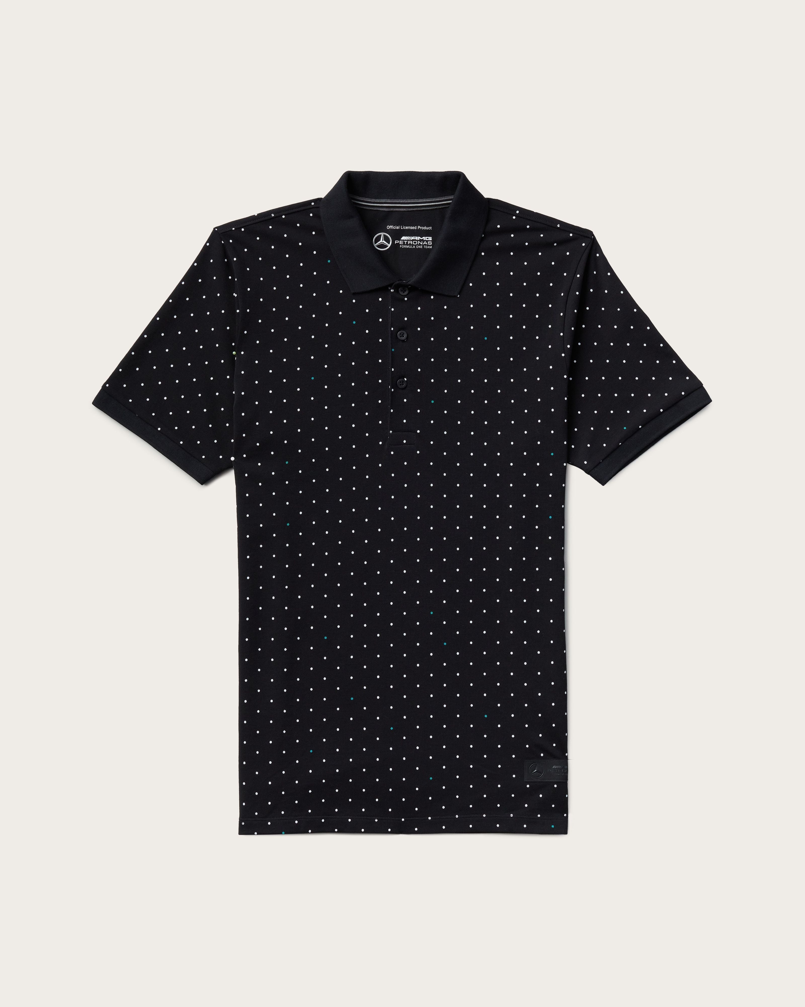 Polka dot polo shirt hotsell