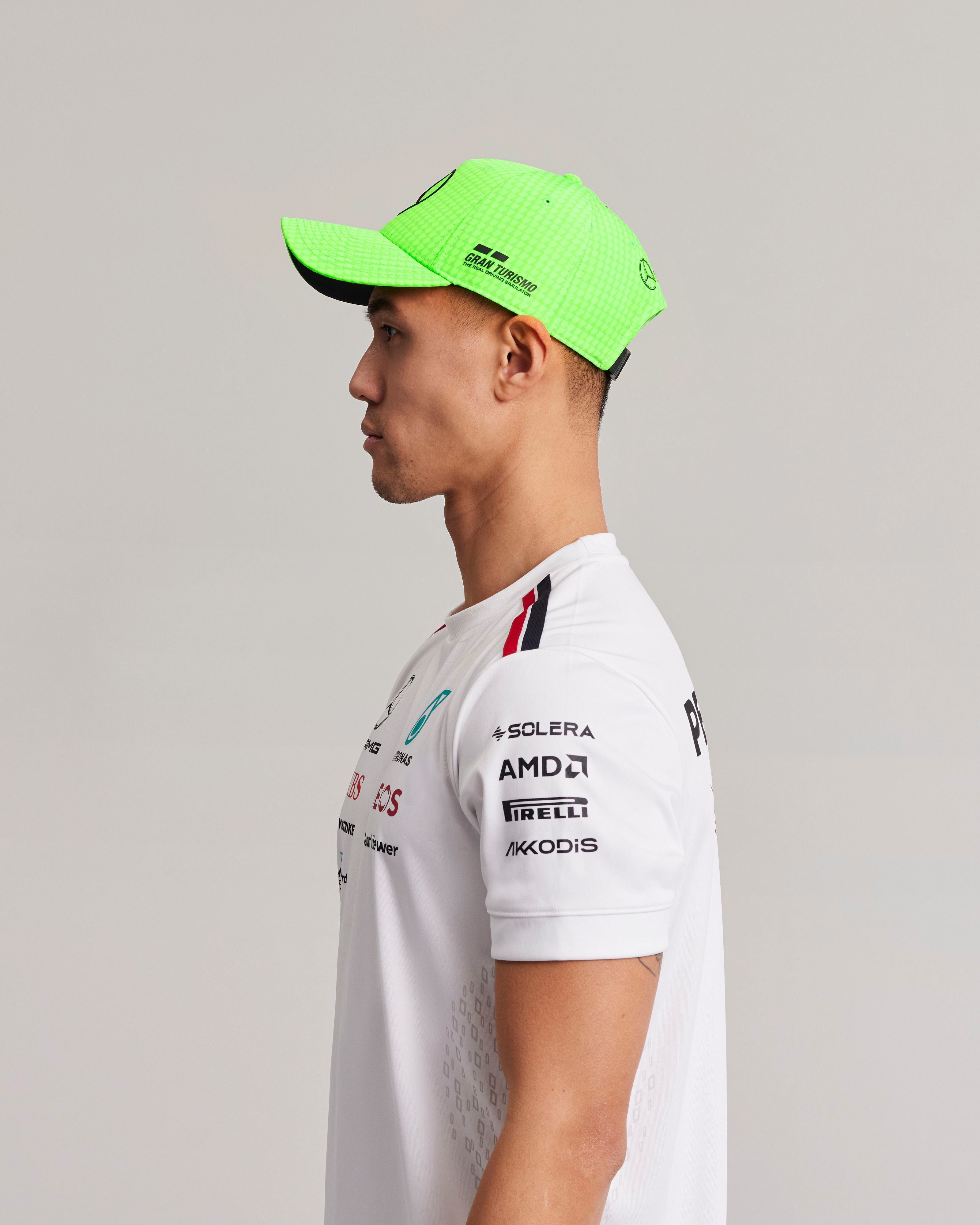 Lewis Hamilton 2023 Team Driver Cap Neon Green