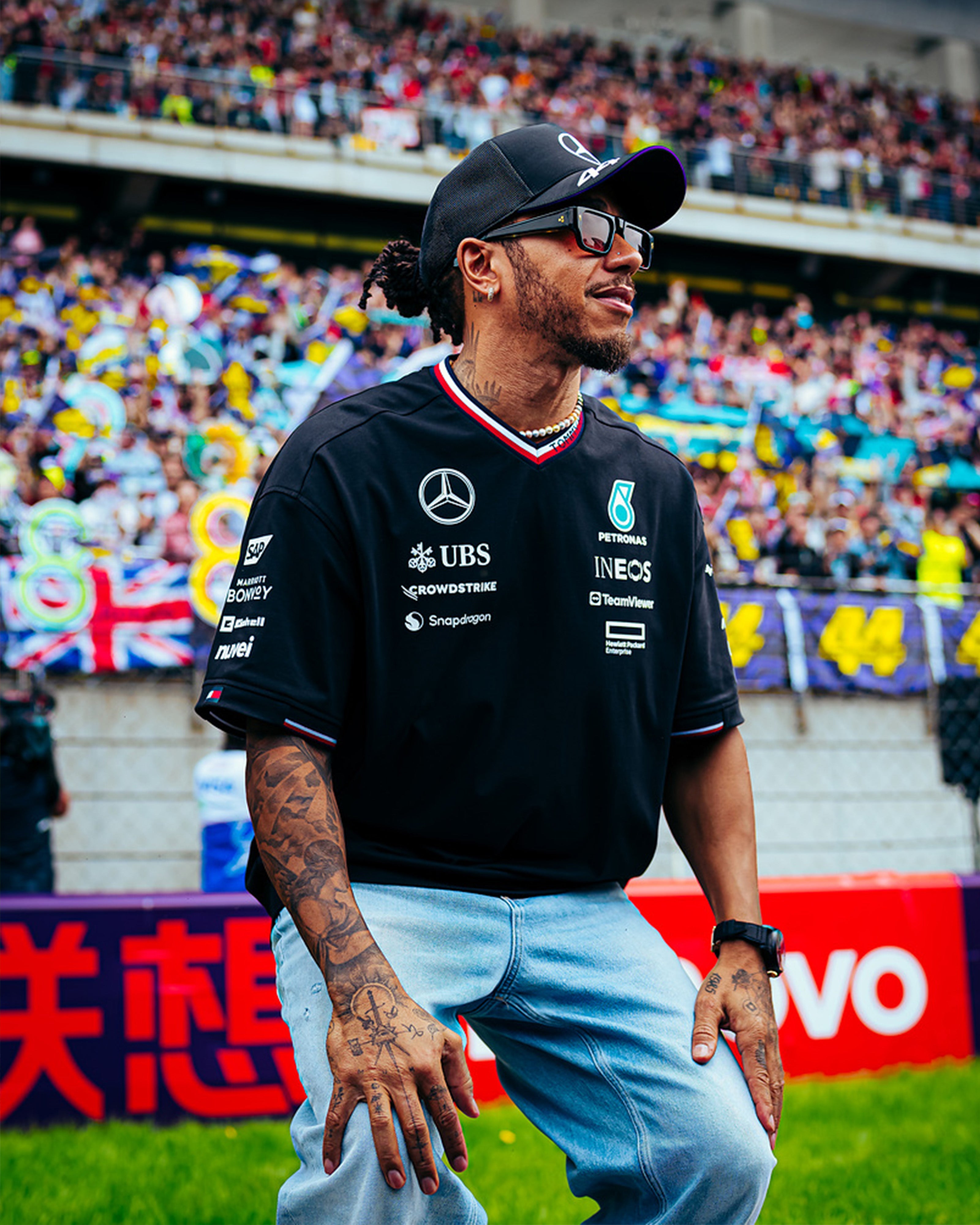 Lewis Hamilton 2024 Oversized Fit Driver Tees