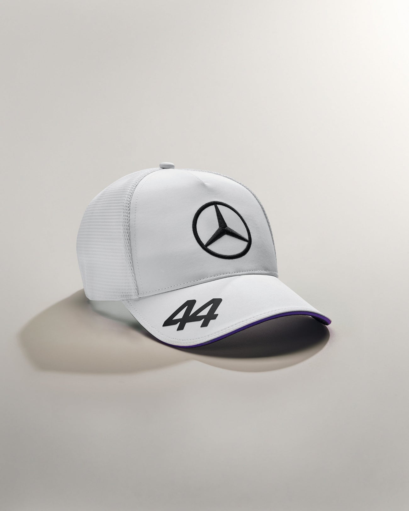 Lewis Hamilton 2024 Team Driver Trucker Cap White