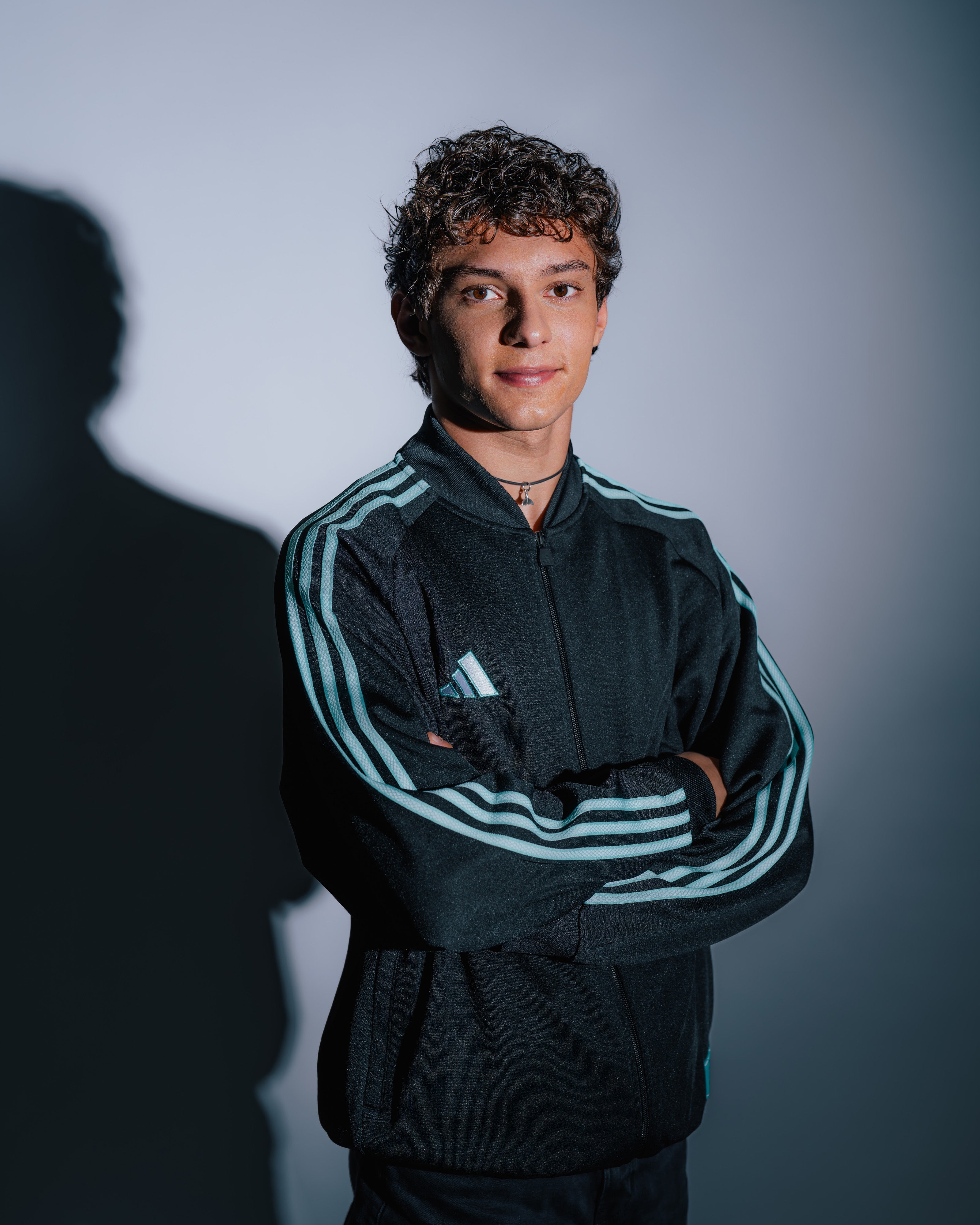 Mens Las Vegas Track Top Black/Teal