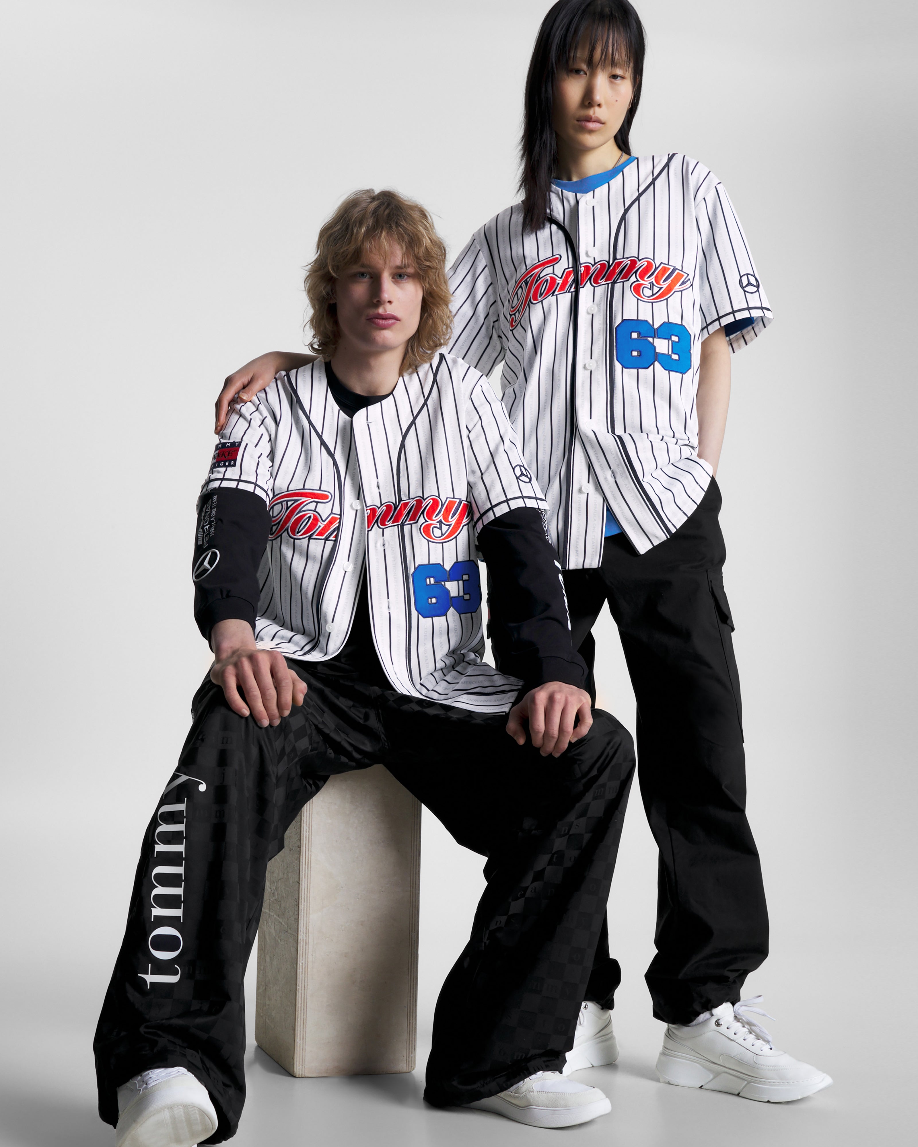 Tommy x Mercedes-AMG F1 x Awake NY Baseball Jersey White