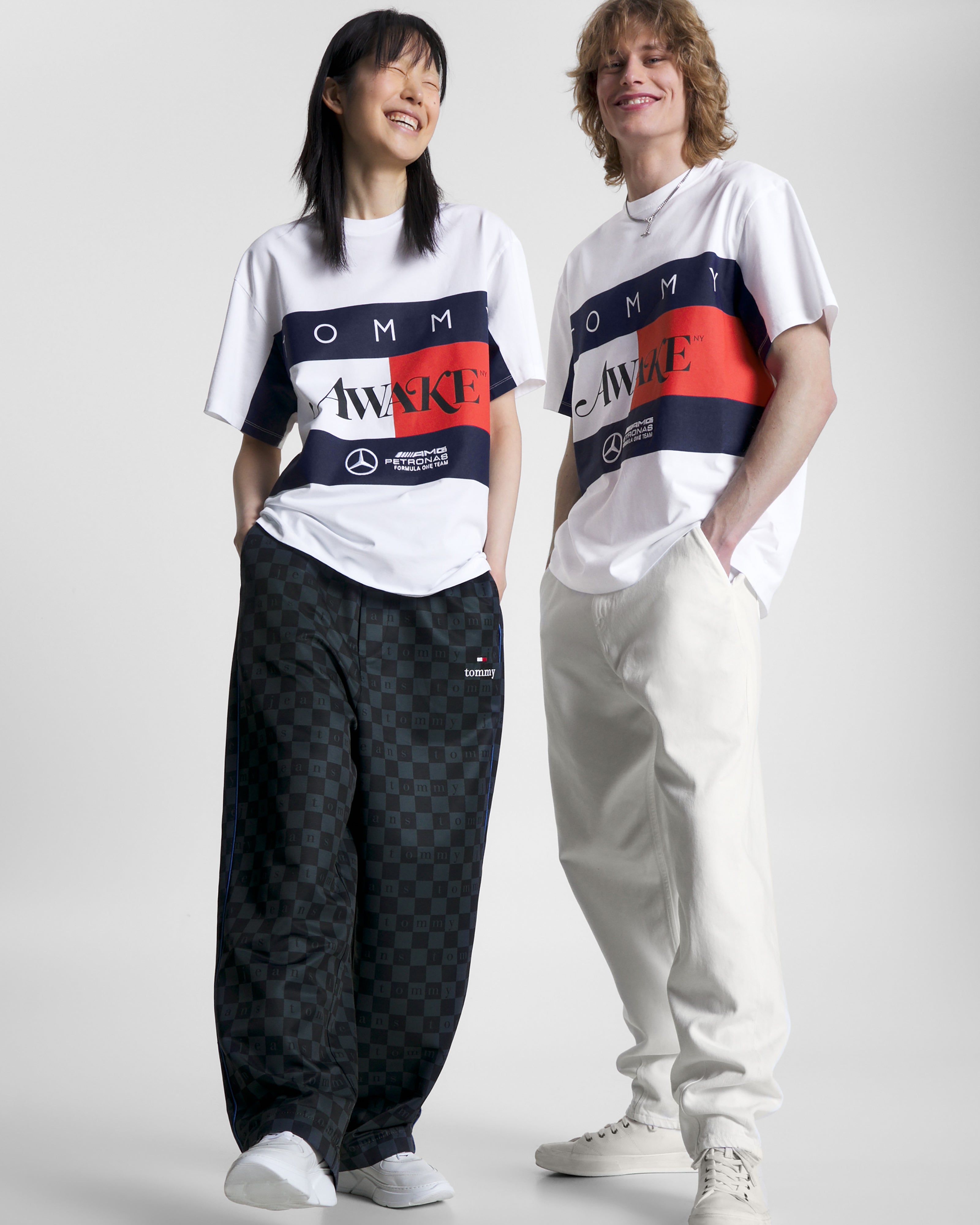 Tommy x Mercedes-AMG F1 x Awake NY Flag Tee White