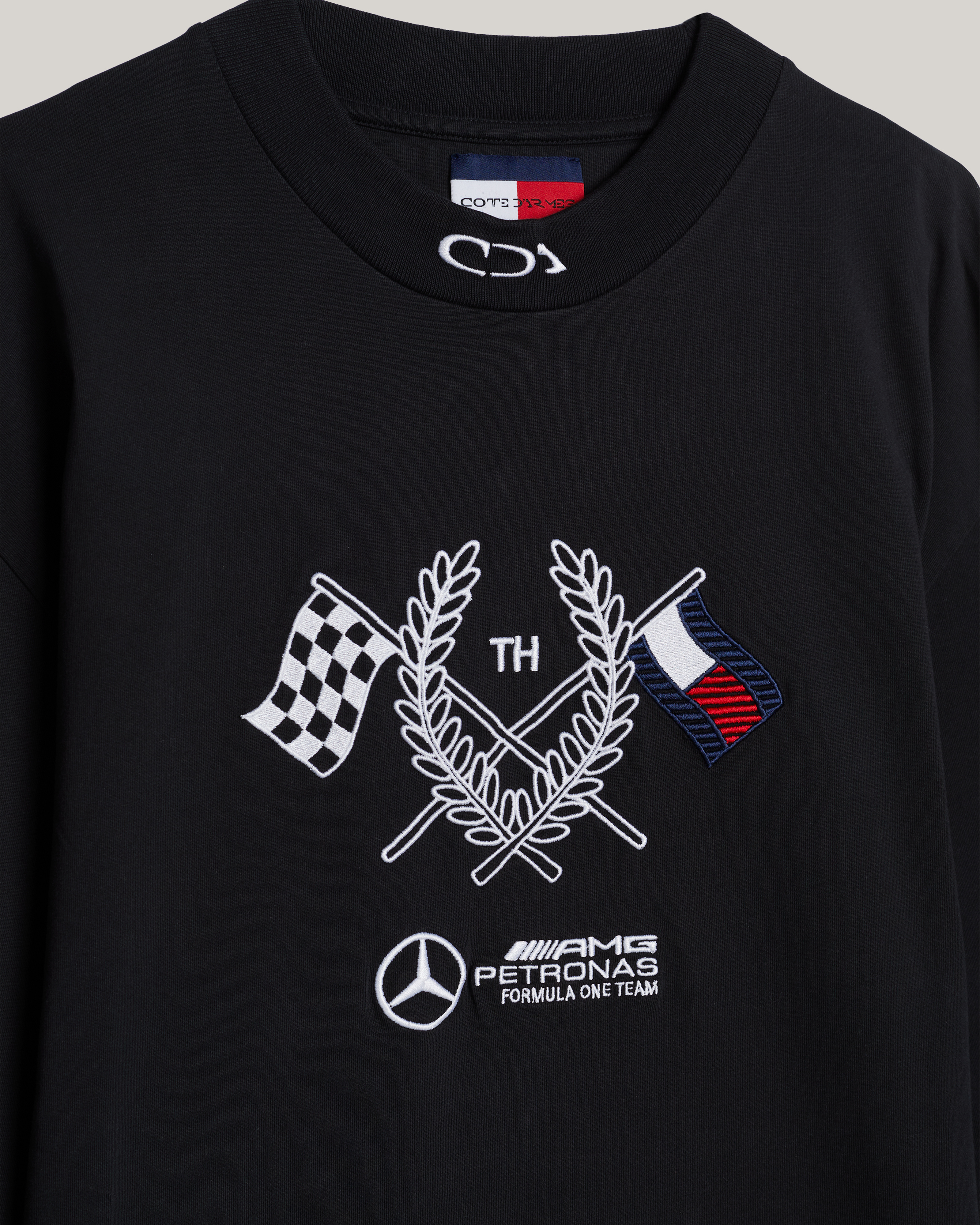 Tommy x Mercedes-AMG F1 x Clarence Ruth Longsleeve Tee Black