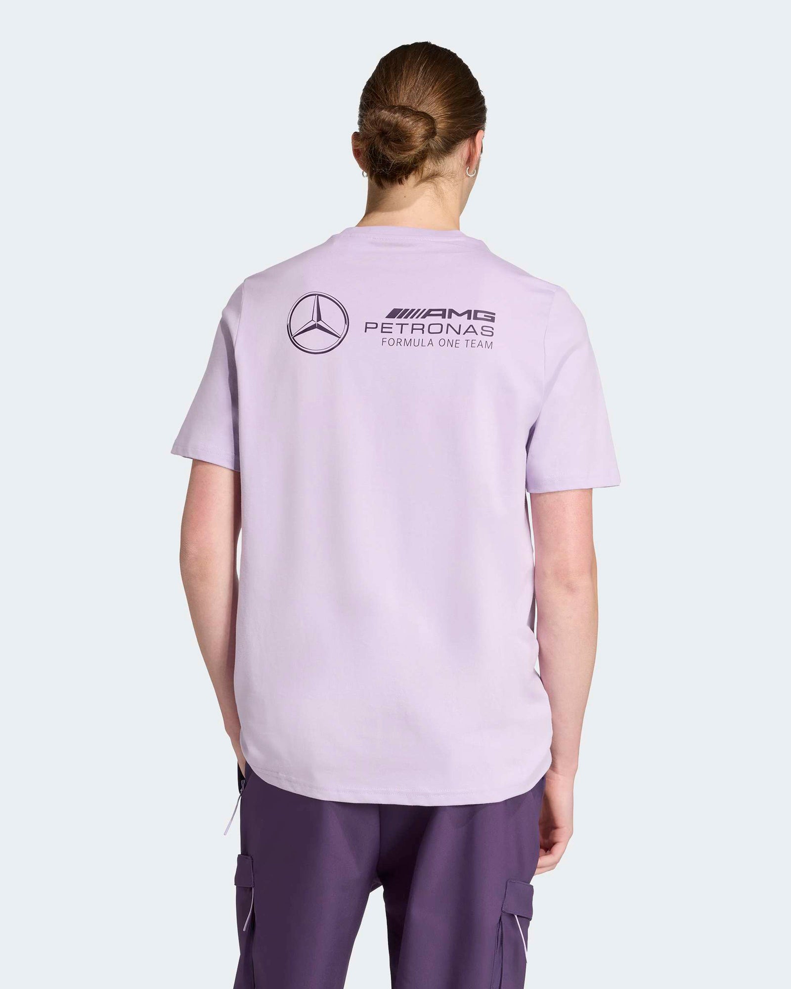 Mens Premium Woven Graphic T-shirt Purple