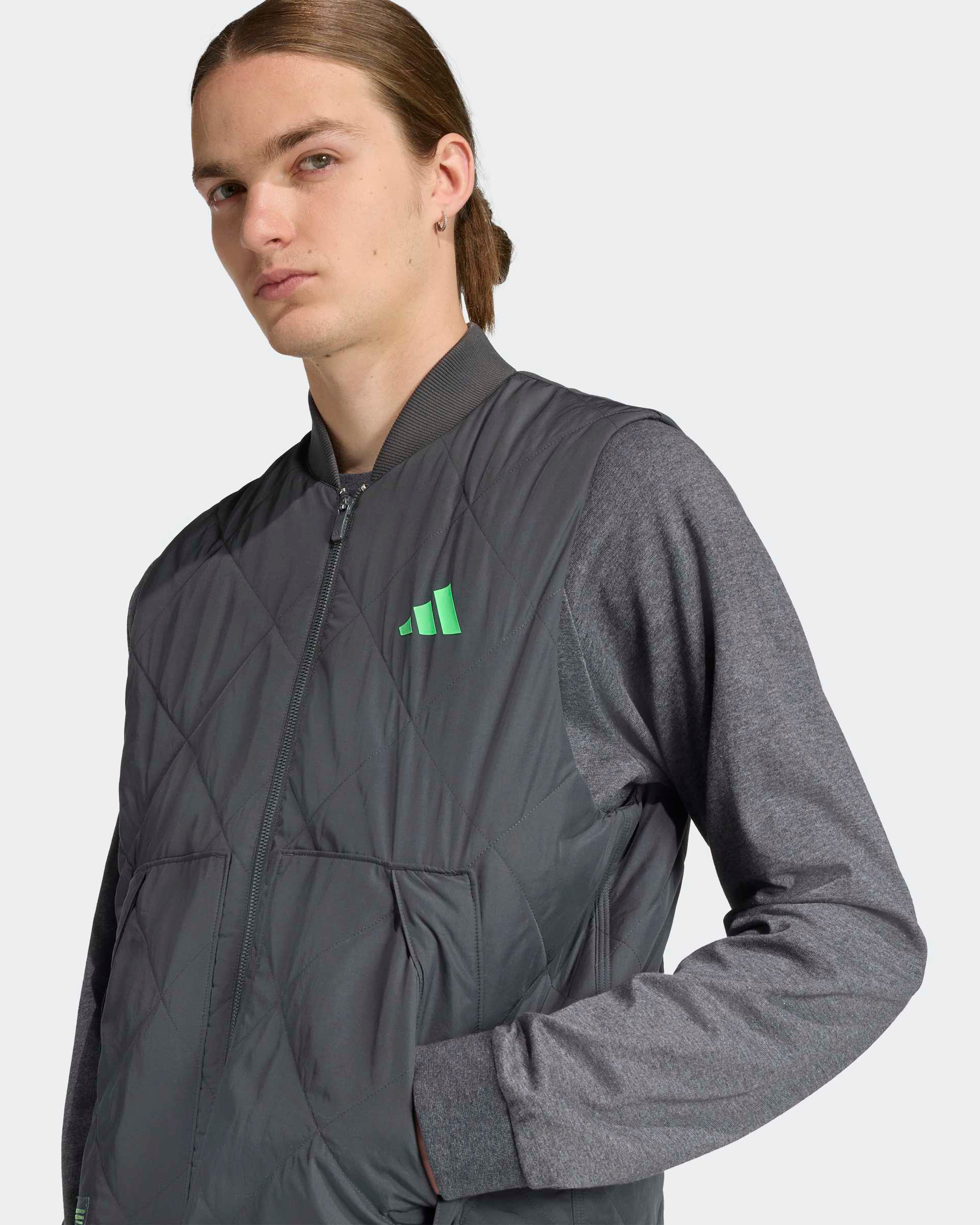 Mens Premium Sweat Vest Grey