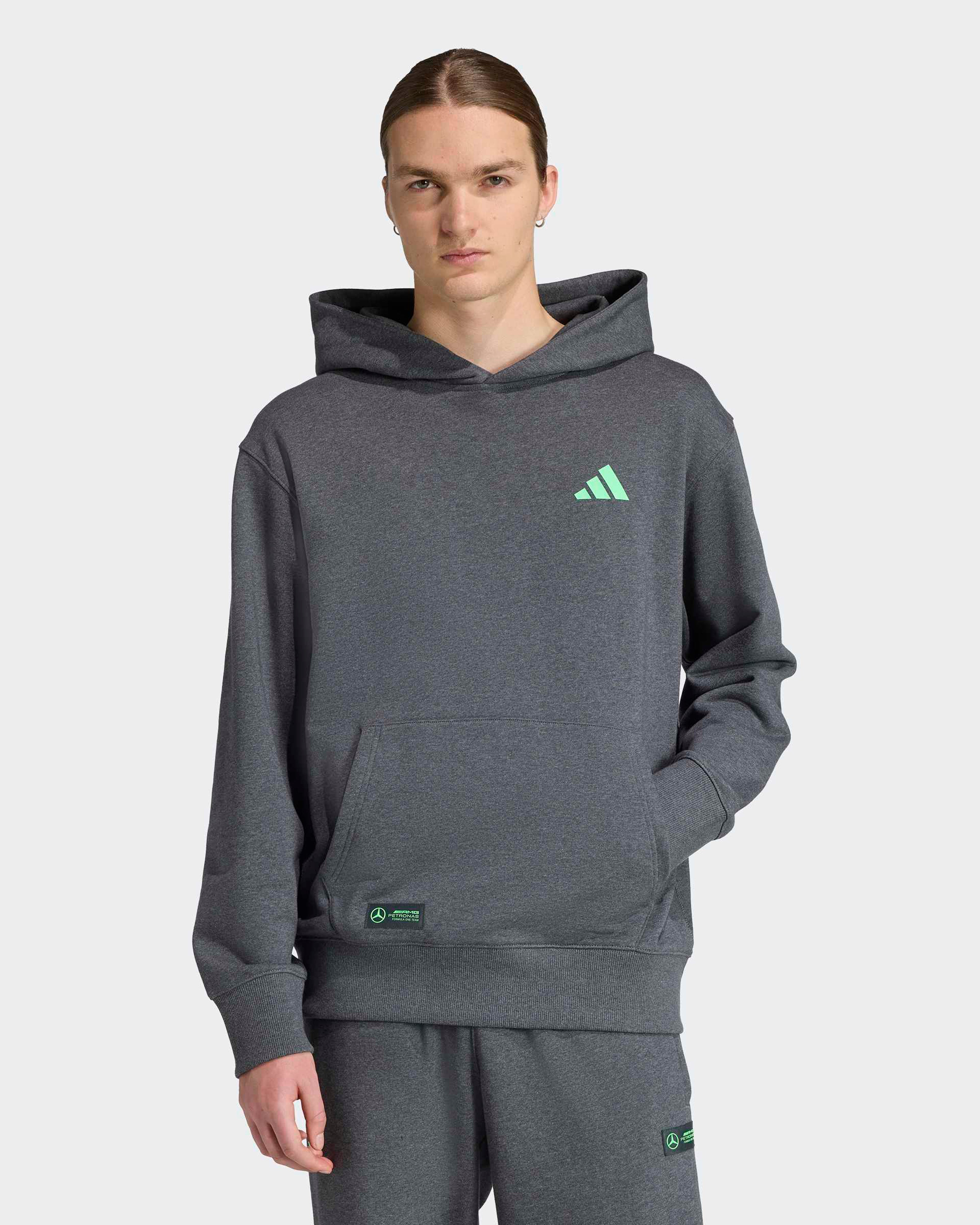 Mens Premium Sweat Hoody Grey