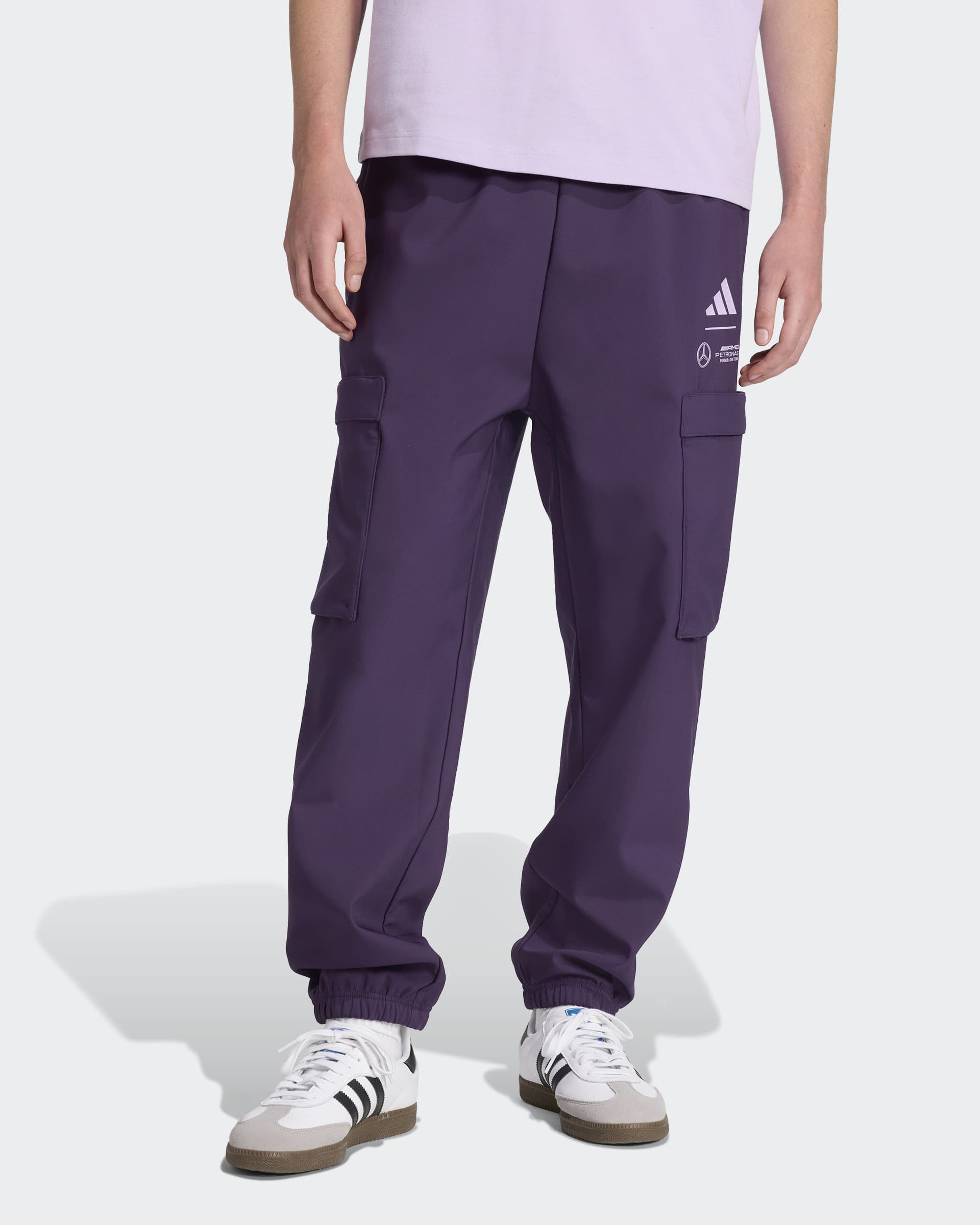 Mens Premium Woven Joggers Dark Purple