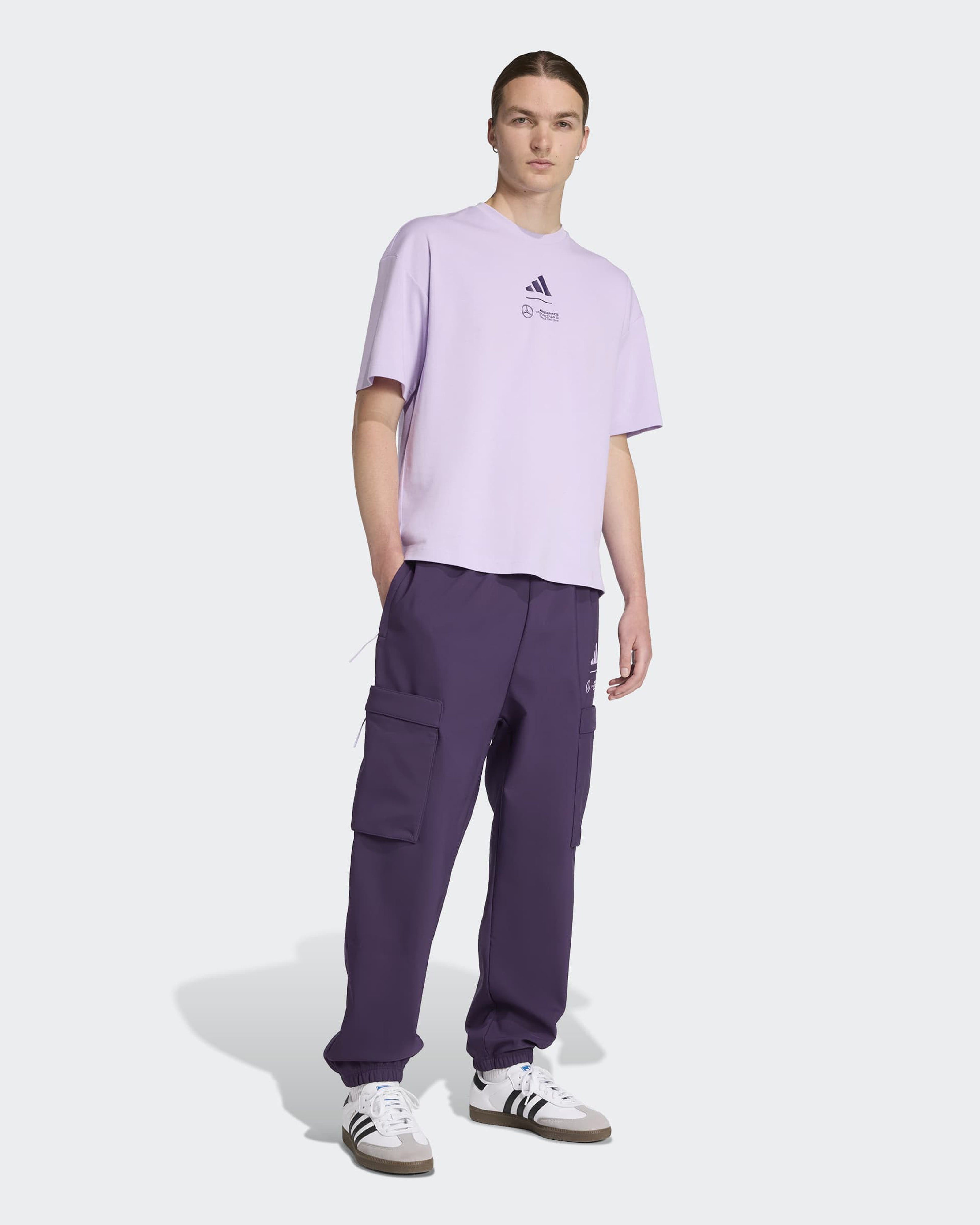 Mens Premium Woven Joggers Dark Purple