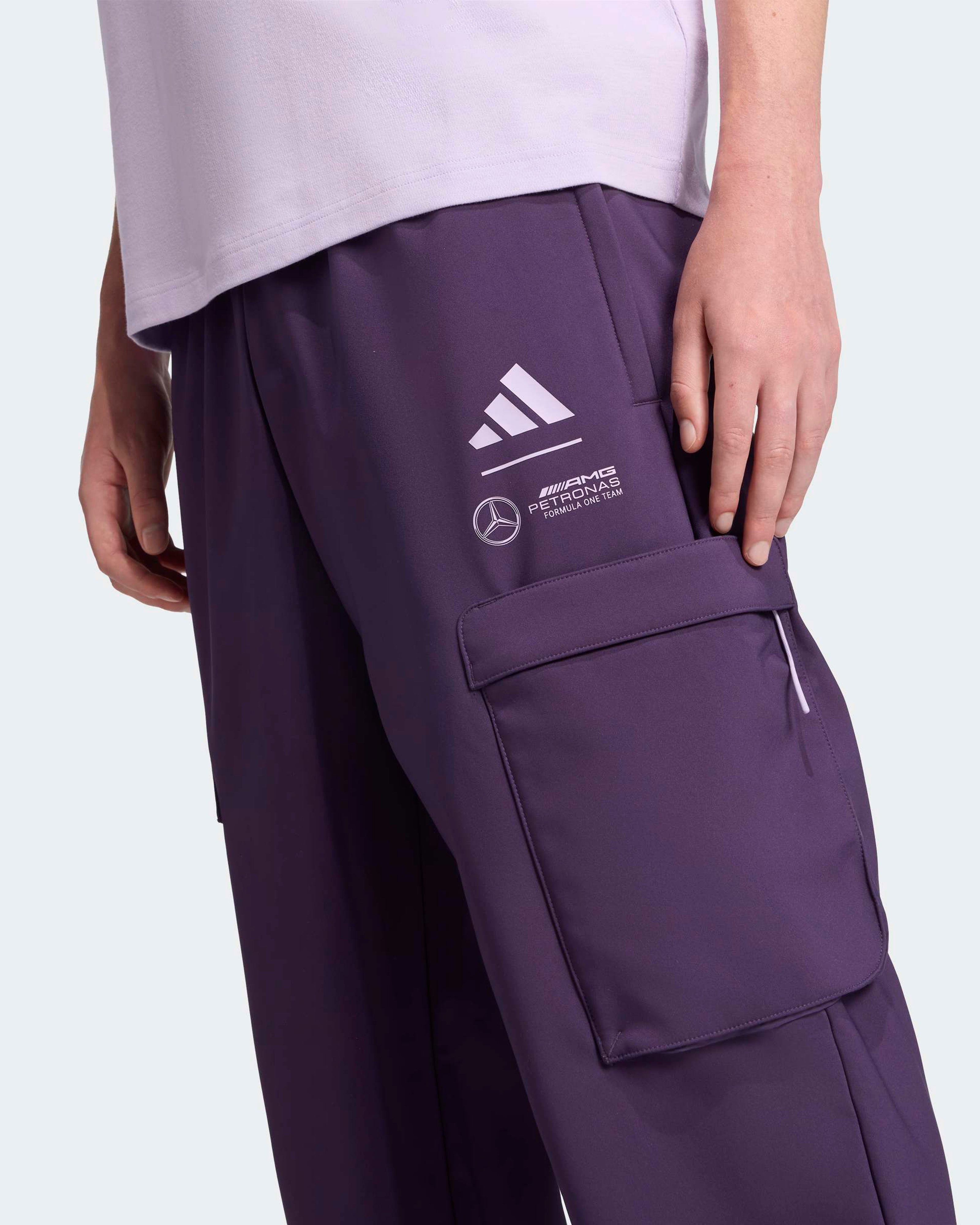Mens Premium Woven Joggers Dark Purple