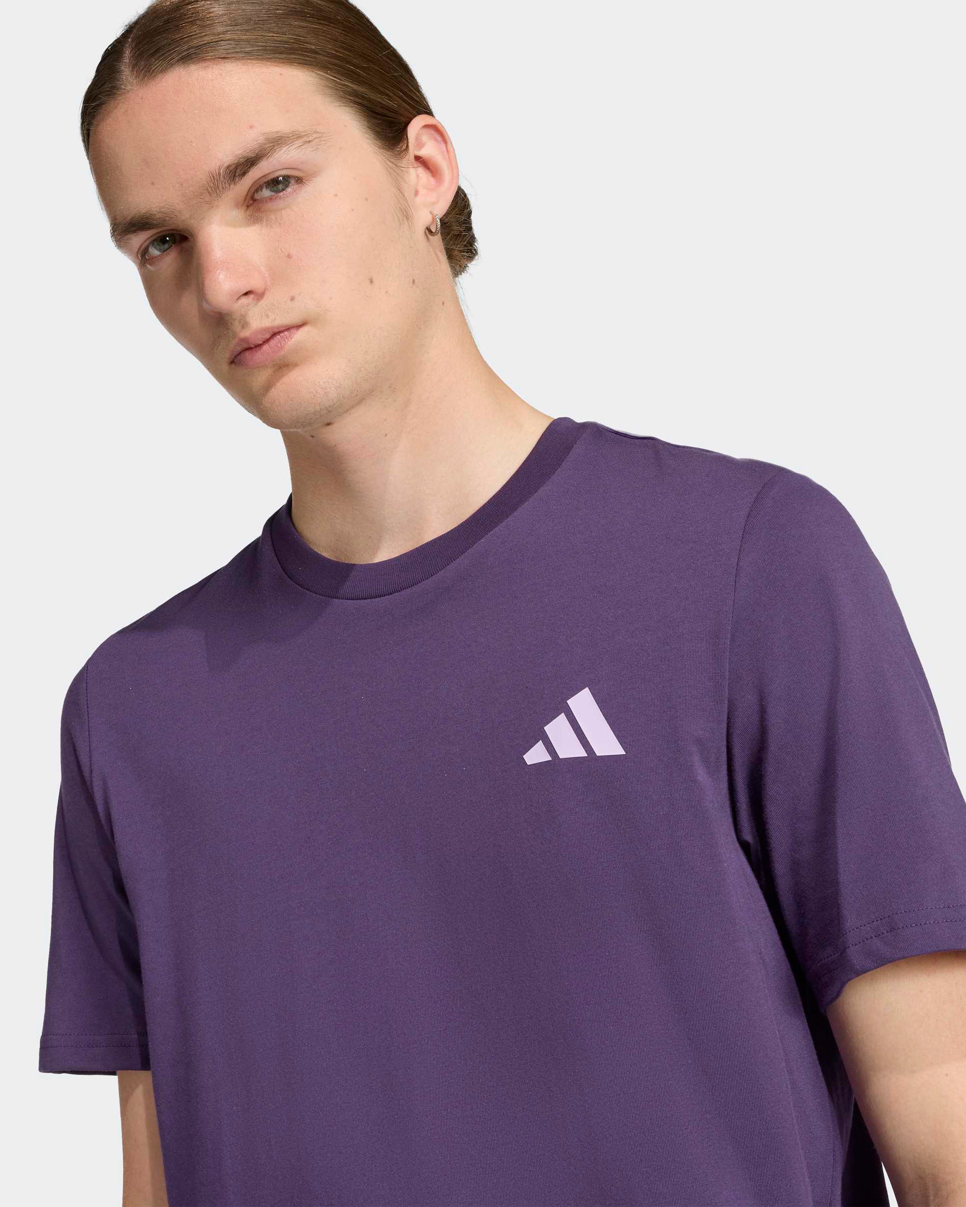 Mens Premium Woven Graphic T-shirt Dark Purple