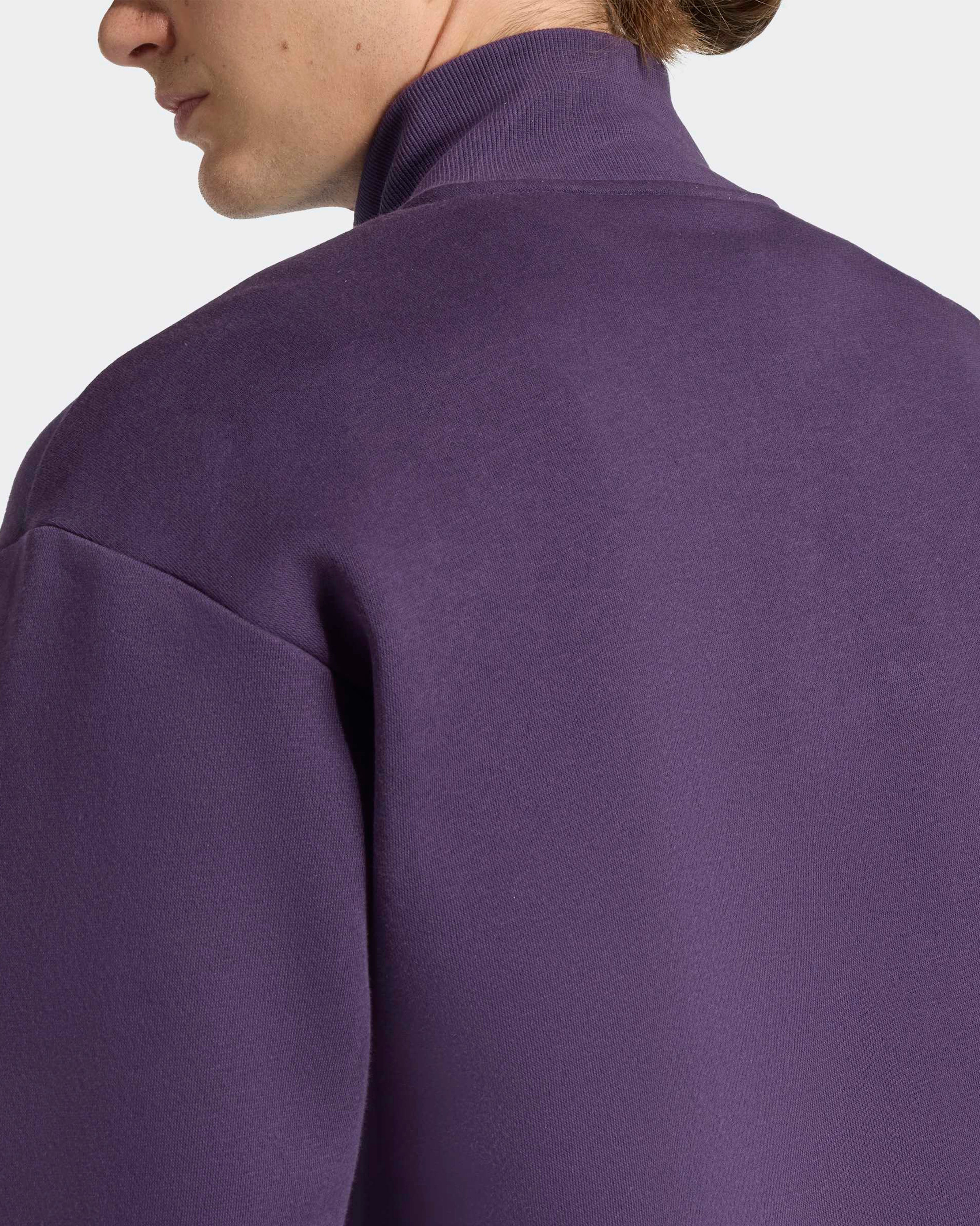 Mens Premium Woven Fleece Top Dark Purple