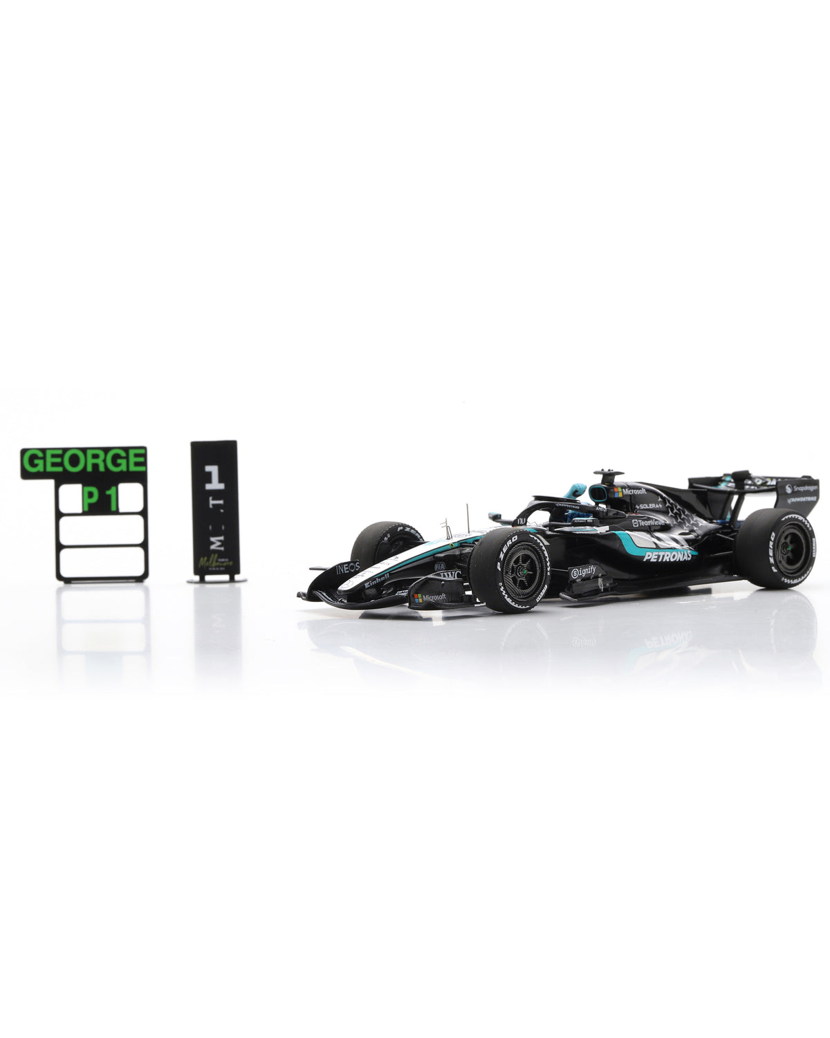 George Russell Australia GP 2026 Car Model with Pit Board