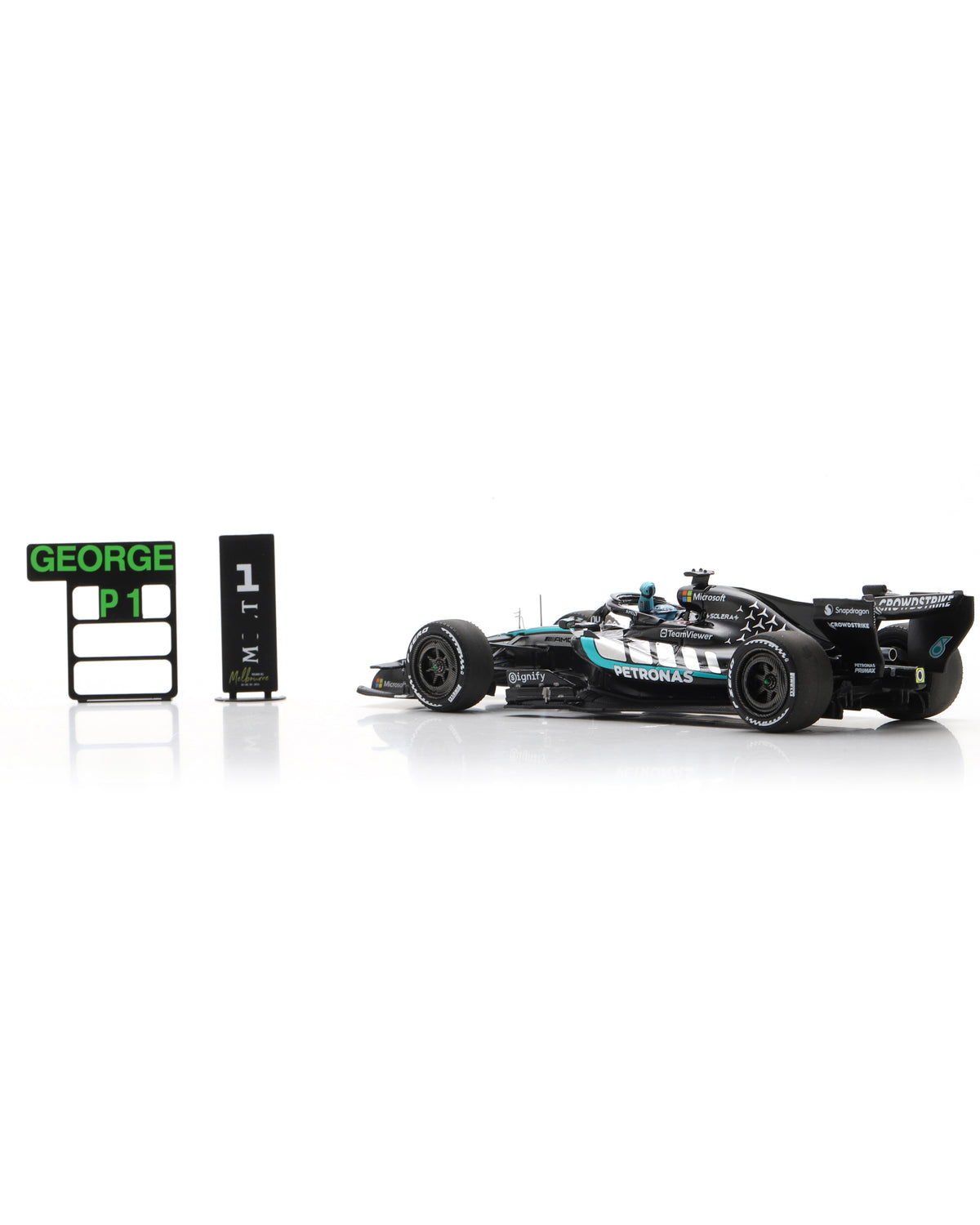 George Russell Australia GP 2026 Car Model with Pit Board