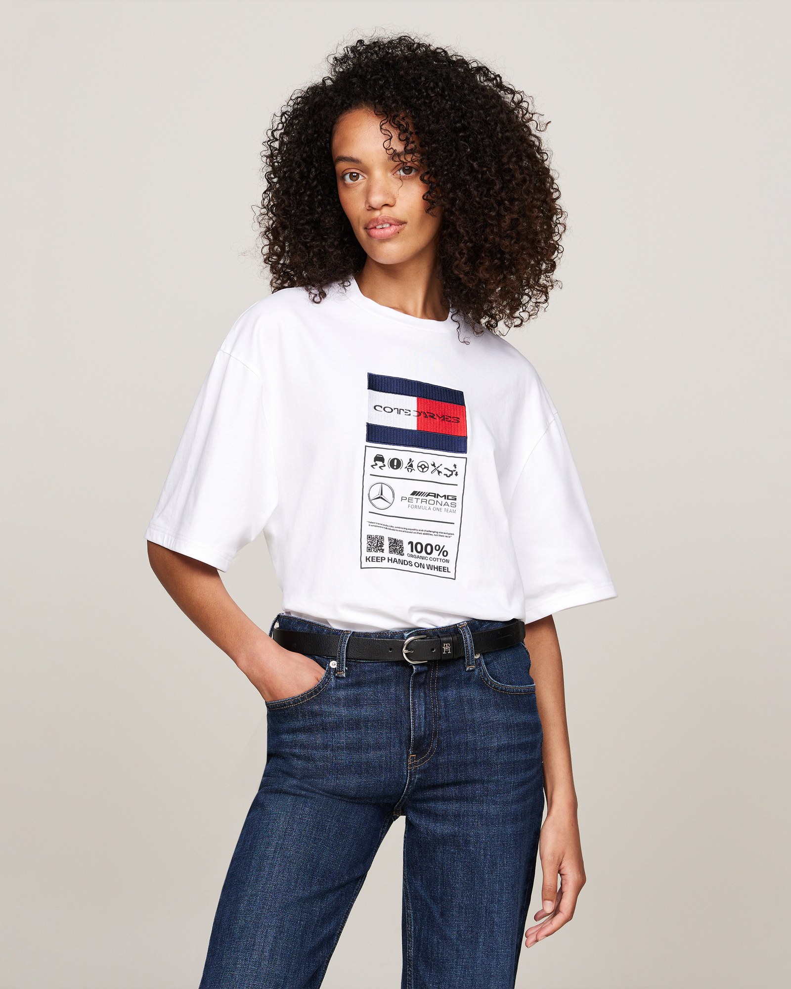 Tommy x Mercedes-AMG F1 x Clarence Ruth Label Tee White