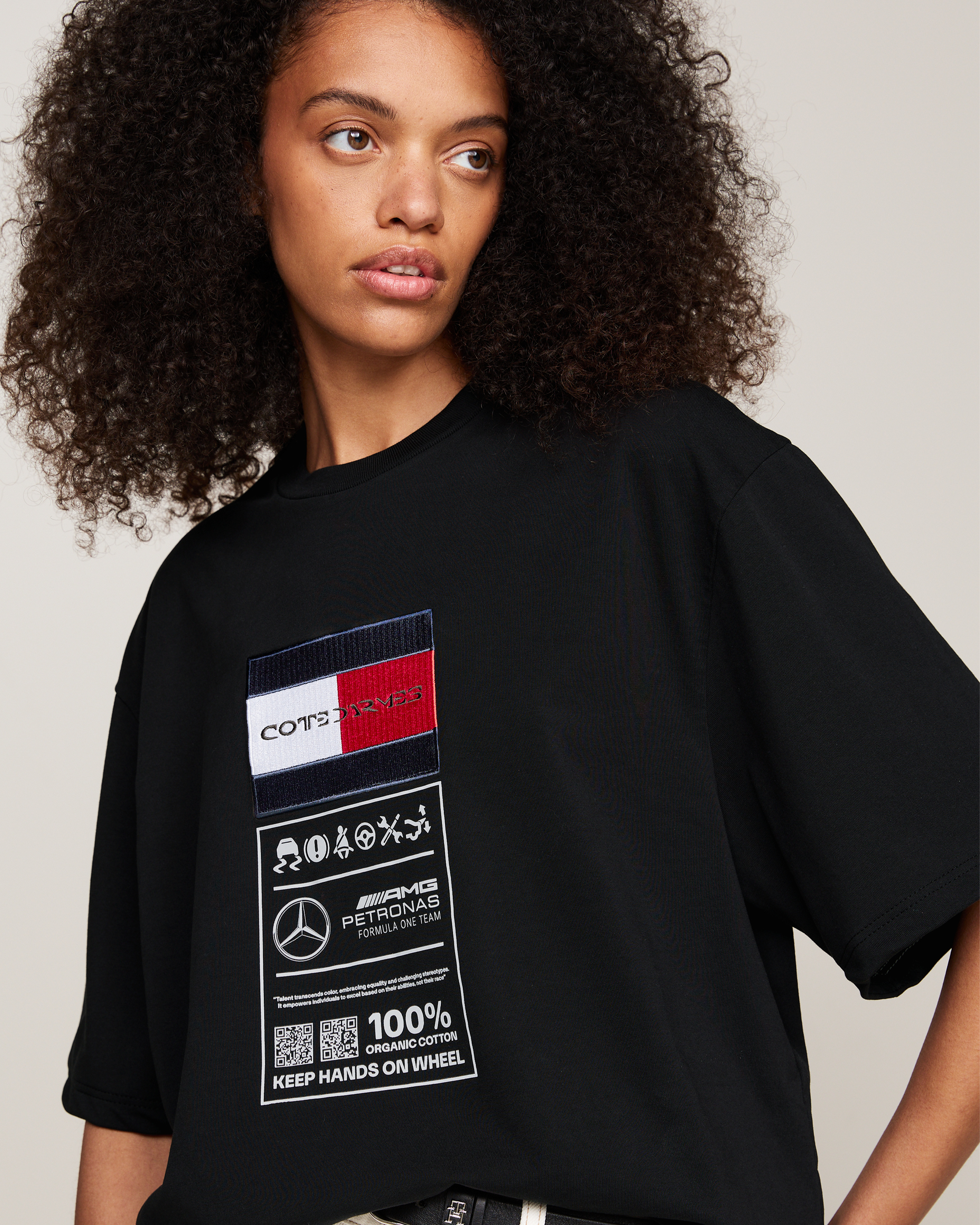 Tommy x Mercedes-AMG F1 x Clarence Ruth Label Tee Black