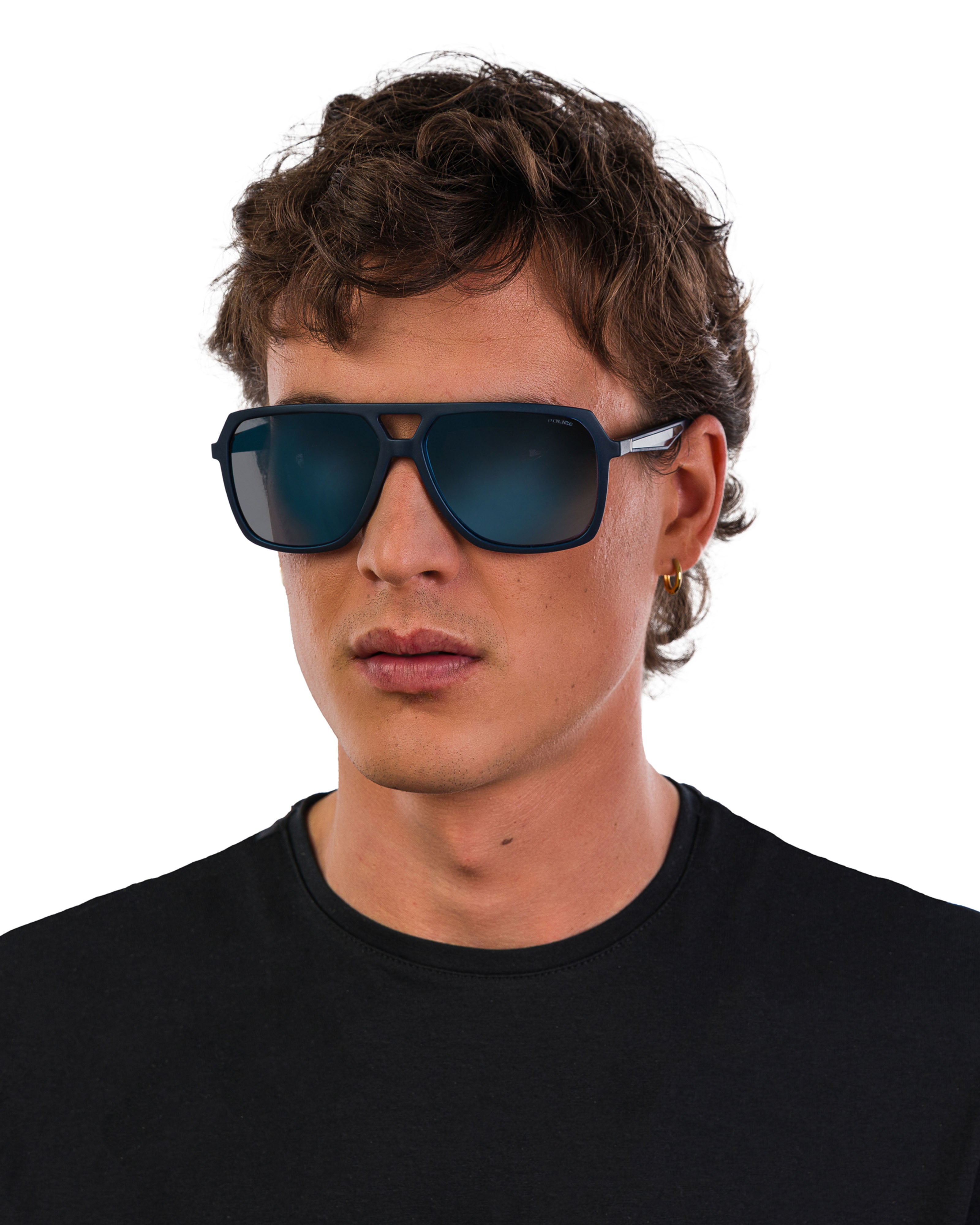 Police x Mercedes Sunglasses Police SPLR50M Matte Blue