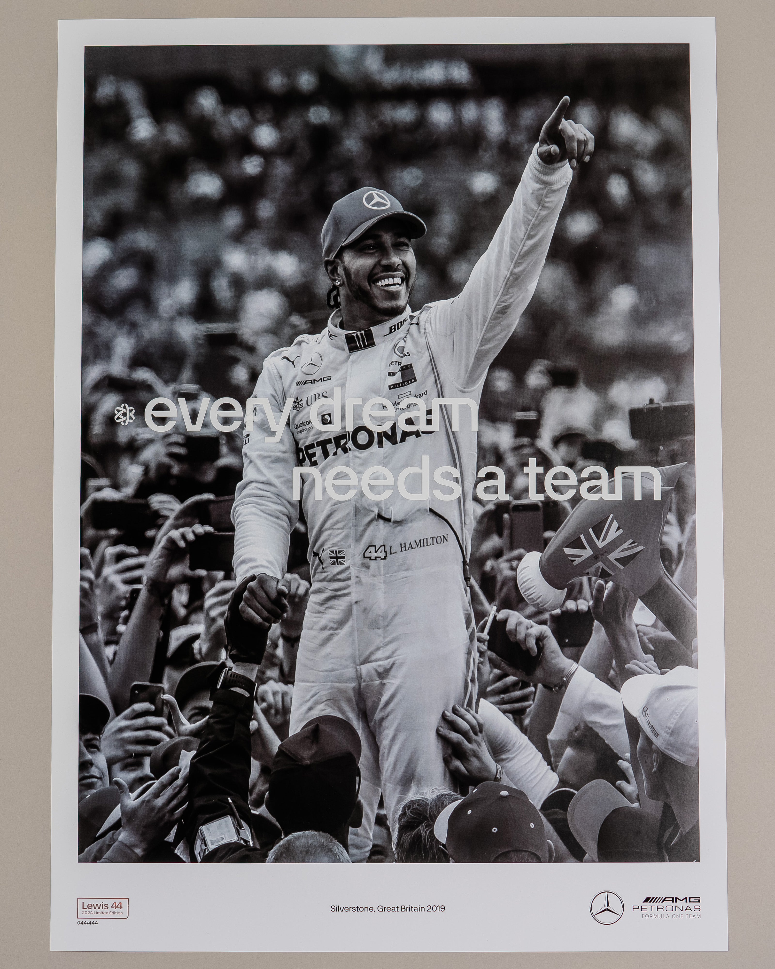 Every Dream Needs a Team Silverstone 2019 Poster