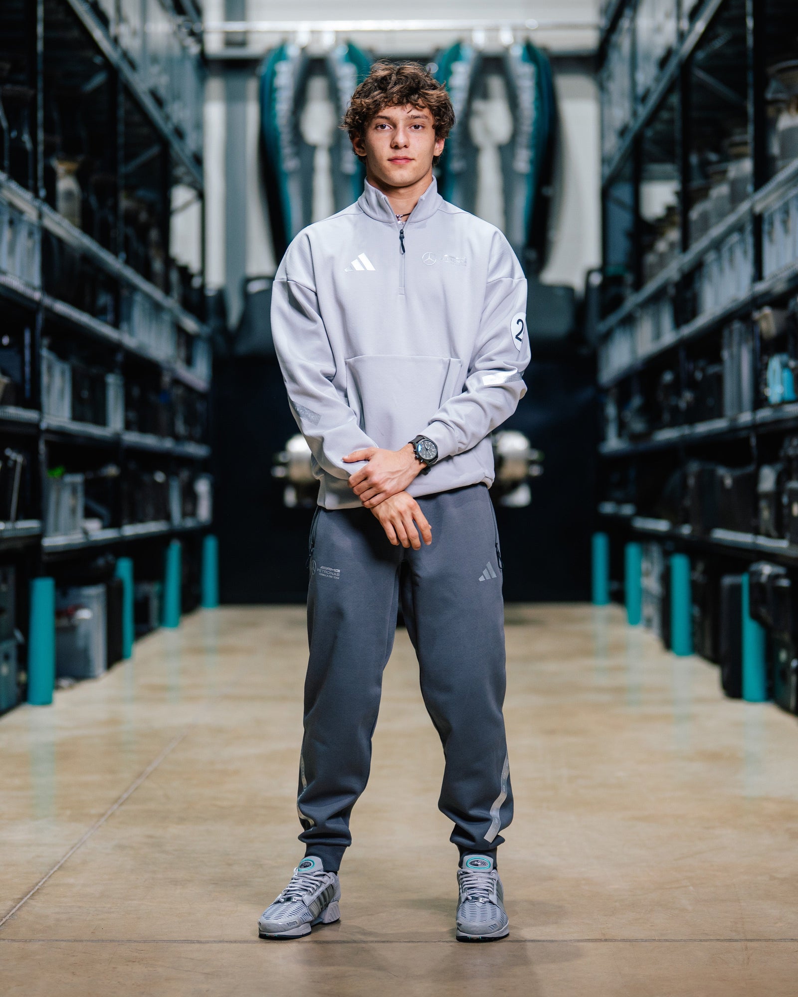 Mens Silver Arrows Joggers Grey