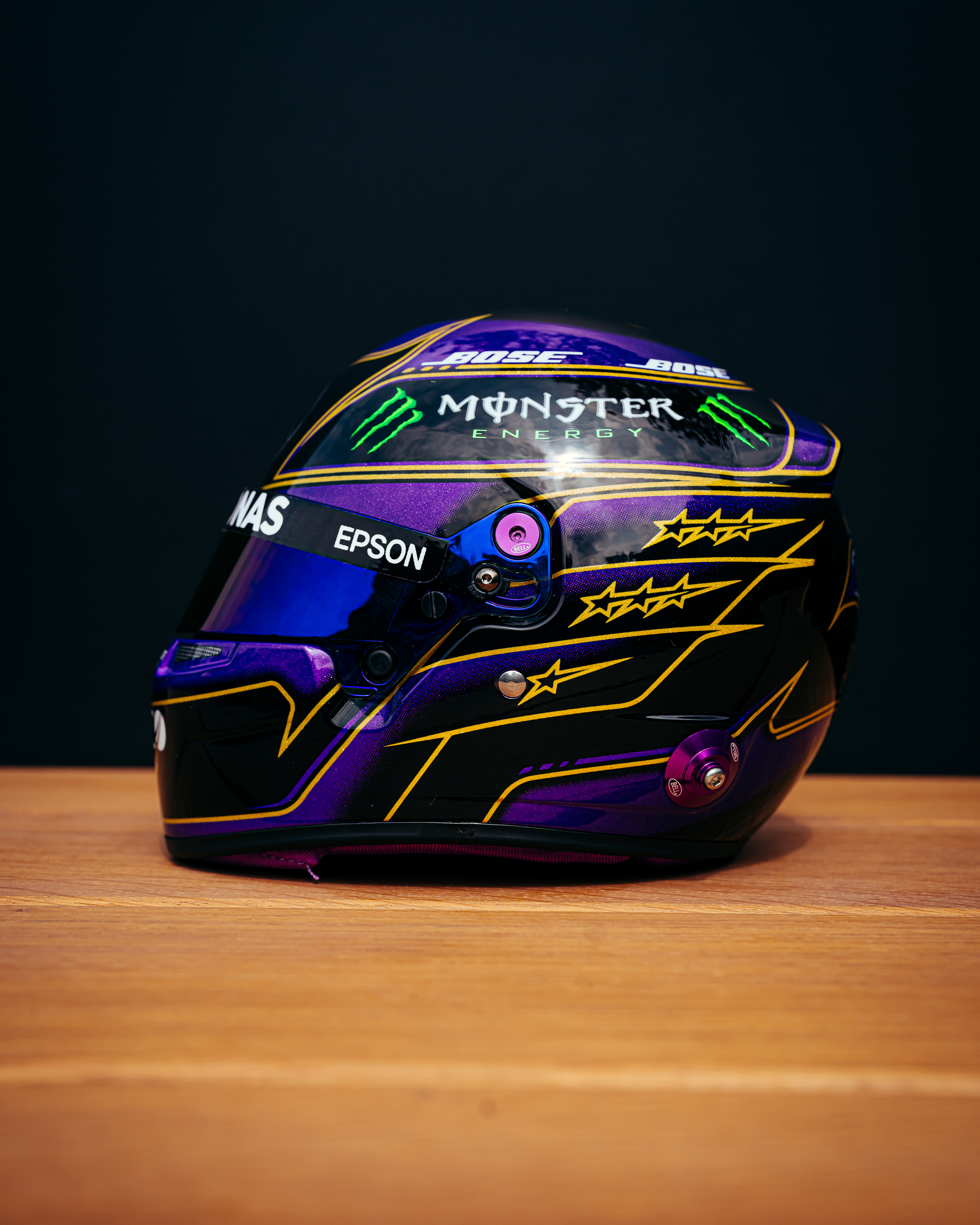 Lewis Hamilton Abu Dhabi 2020 Mini Bell Helmet Replica 1:2