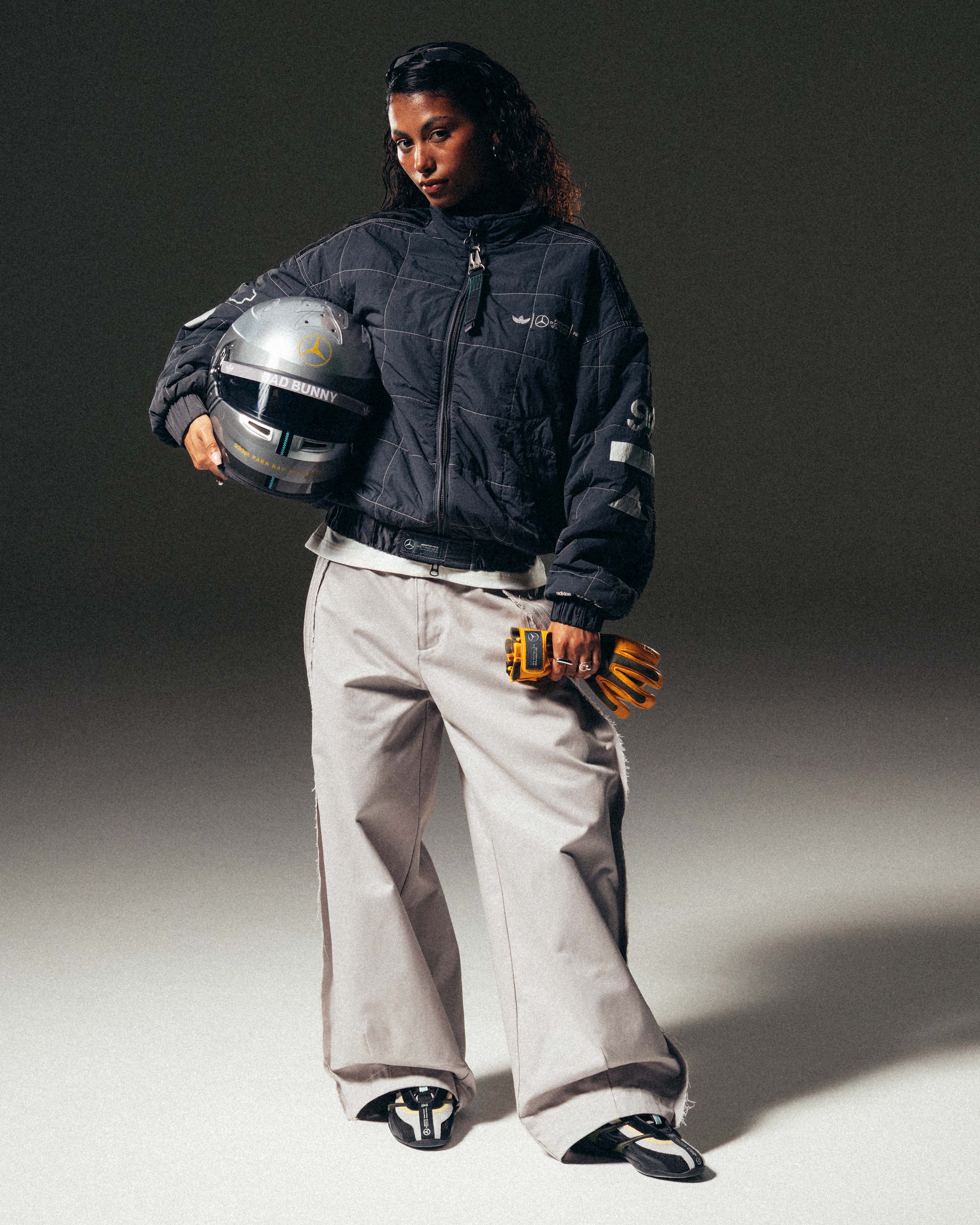 adidas para Bad Bunny x Mercedes-AMG F1 Race Pant Grey