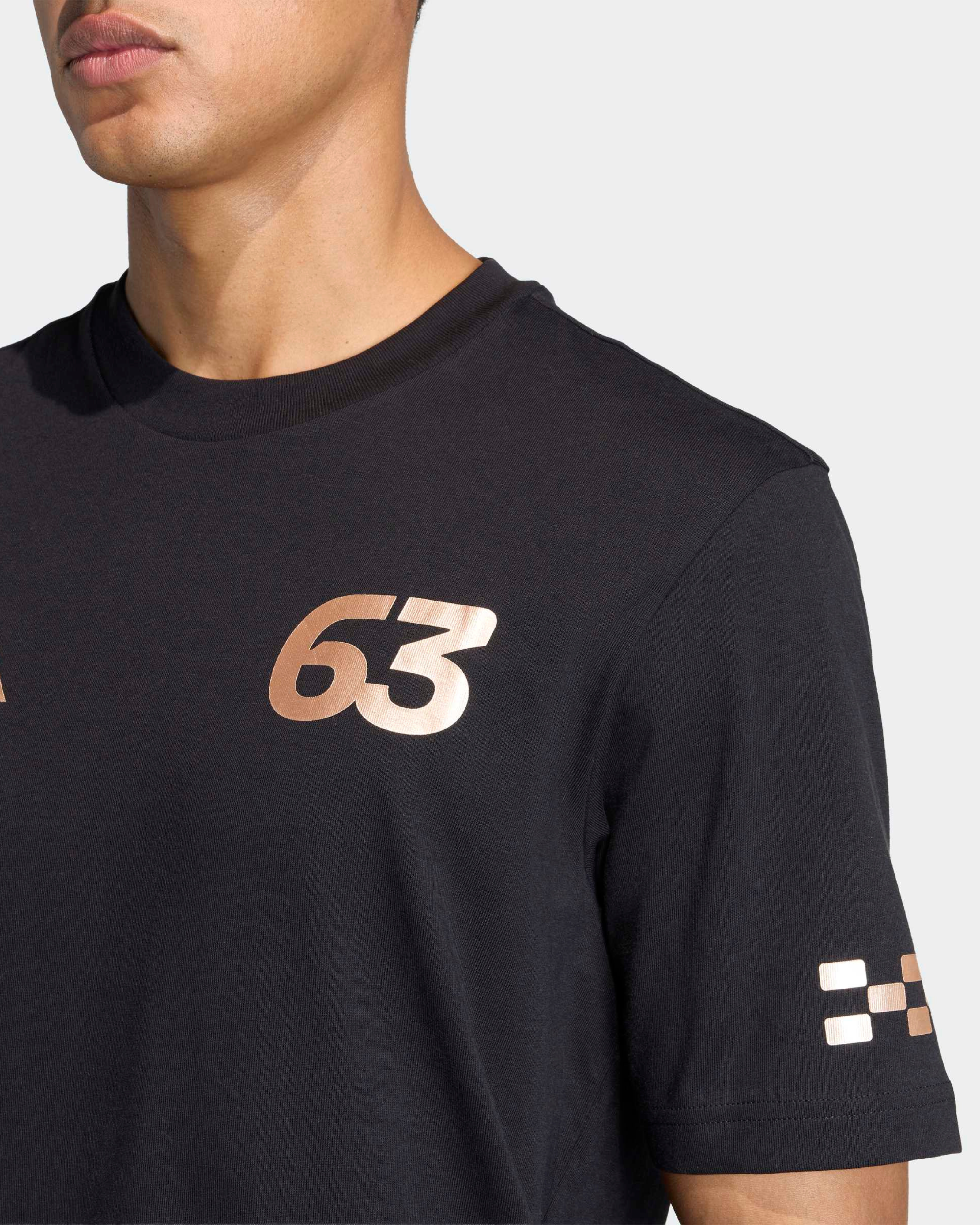 Mens George Russell Las Vegas T-shirt Black